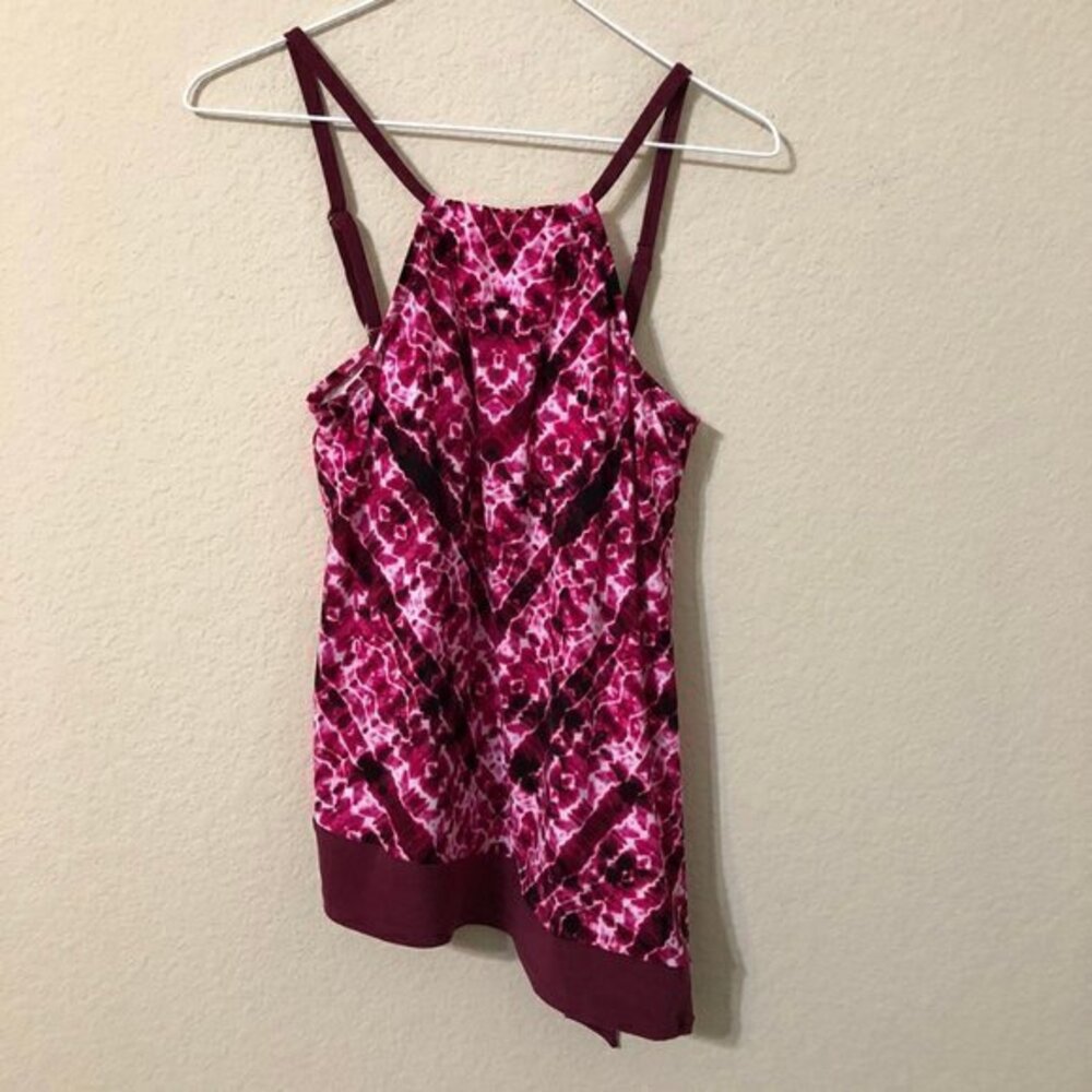 Coastal Blue Halter Tankini Top